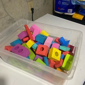 Colorful Foam building blocks set